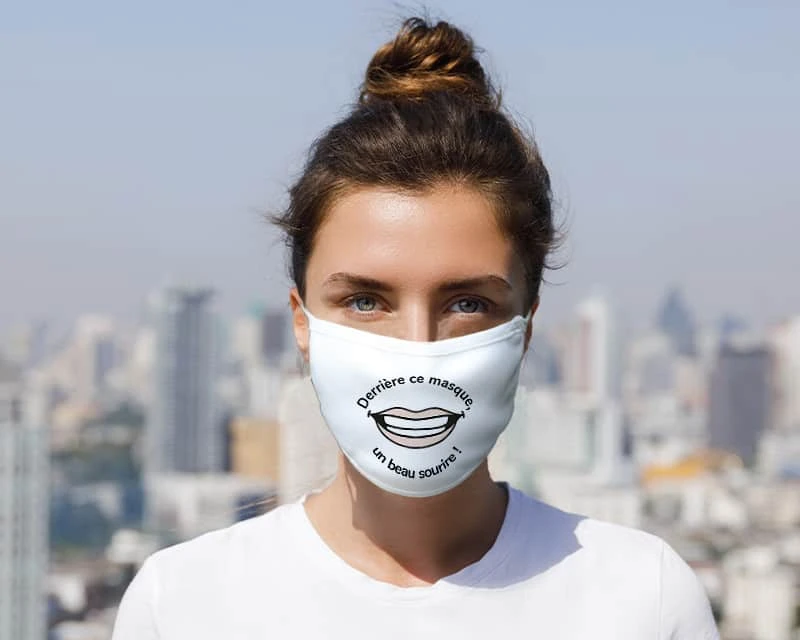 Masque Pour Visage Personnalisé - Sourire 2 Masque Pour Visage Personnalisé - Sourire – Image 2