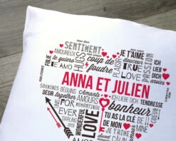 Coussin Personnalisé - Mots D'amour