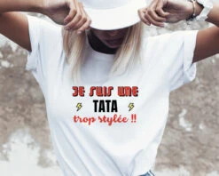 T-shirt Blanc Femme Personnalisable - Collection Rock'n Roll -Cadeaux c1c7eb5b61d91bfccef80e0ed10c24a8694cba0d91fb777e58dac9dcbef727941