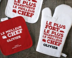 Gant Et Maniques Le Meilleur Chef -Cadeaux c1d2777509191b20a8d956b0189723b75c5f529e12fcb56352e3b18894412859