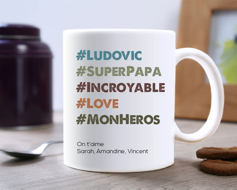 Mug Personnalisé - Hashtag 2 Mug Personnalisé - Hashtag – Image 2