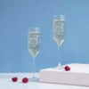 Lot De 2 Flûtes à Champagne Personnalisables - Aujourd'hui Je T'aime Depuis X Jours
