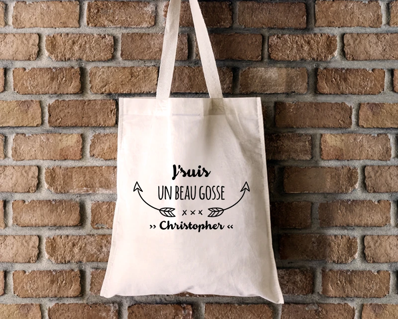 Tote Bag Personnalisable - Je Suis Super - 100% Coton Naturel 3 Tote Bag Personnalisable - Je Suis Super - 100% Coton Naturel – Image 3