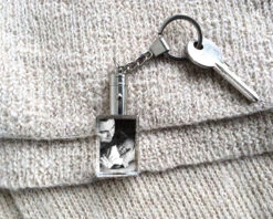 Porte-Clés Lumineux Photo En Verre