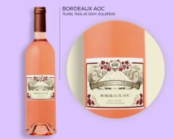 Bouteille De Vin Rosé Bordeaux AOC - Classique