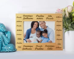 Cadre Gravé Famille Prénoms