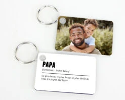 Porte-clés Personnalisé Photo - Définition Papa -Cadeaux d8396e509dcd6113aab78e026e5069651436dd63ffc60b97bfbdccb7138840946