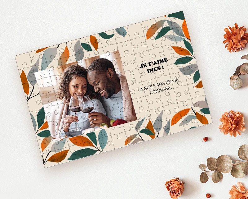 Puzzle Personnalisé Photo Et Texte - 96 Pièces 2 Puzzle Personnalisé Photo Et Texte - 96 Pièces – Image 2