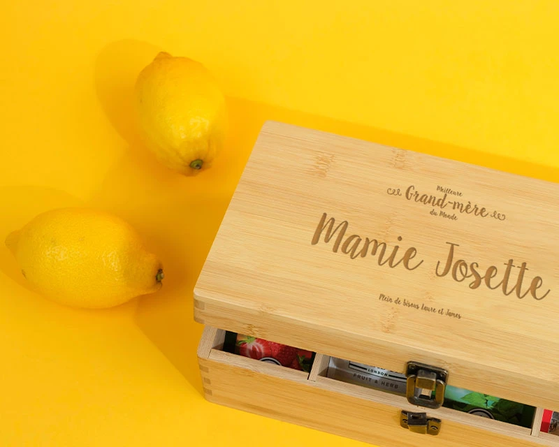 Boîte à Thé Meilleure Grand-Mère 1 Boîte à Thé Meilleure Grand-Mère