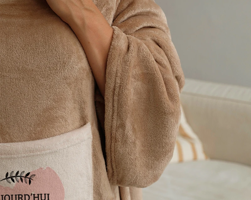 Couverture à Manches Personnalisable - Aujourd'hui Je T'aime Depuis... Jours 2 Couverture à Manches Personnalisable - Aujourd'hui Je T'aime Depuis... Jours – Image 2