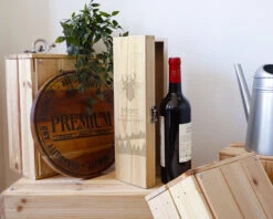 Caisse Ă Vin Personnalisable - Cerf