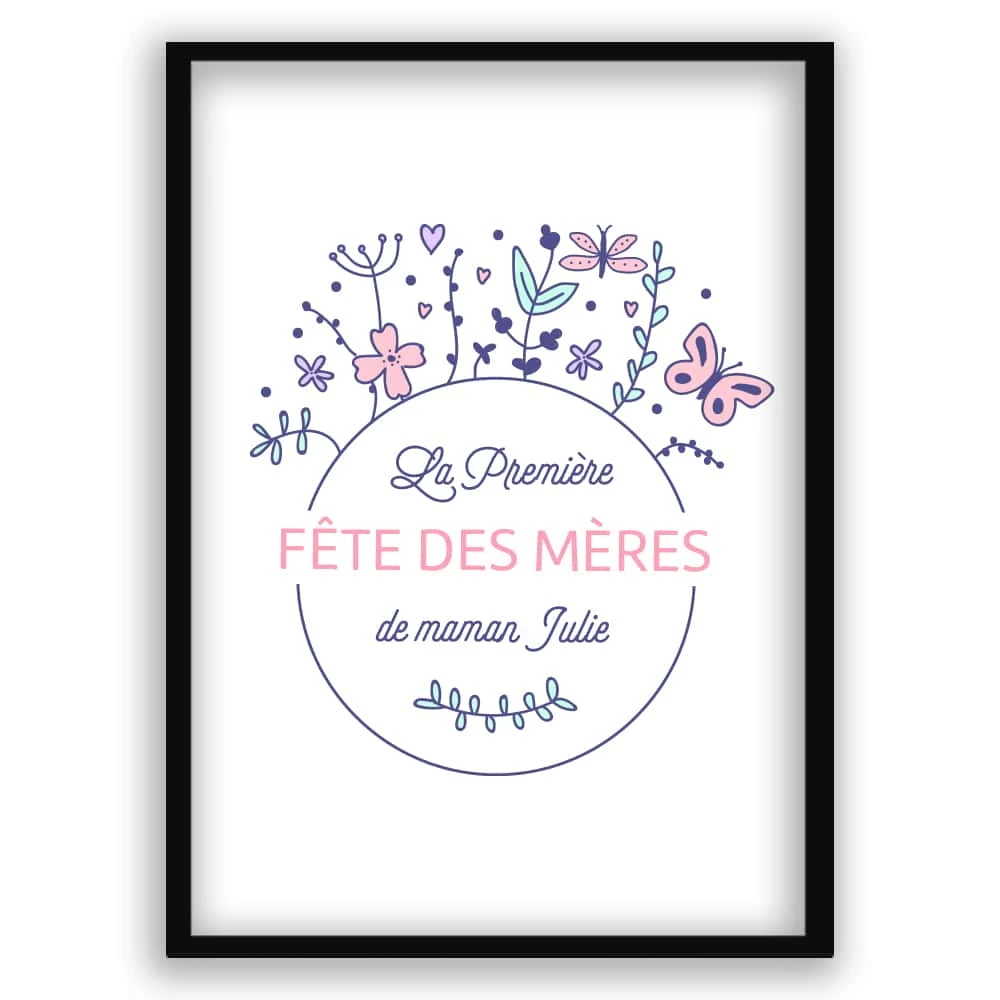 Affiche Encadrée Personnalisable - Collection Première Fête Des Mères 3 Affiche Encadrée Personnalisable - Collection Première Fête Des Mères – Image 3
