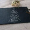Plateau En Ardoise Personnalisé - Collection Sapin Famille