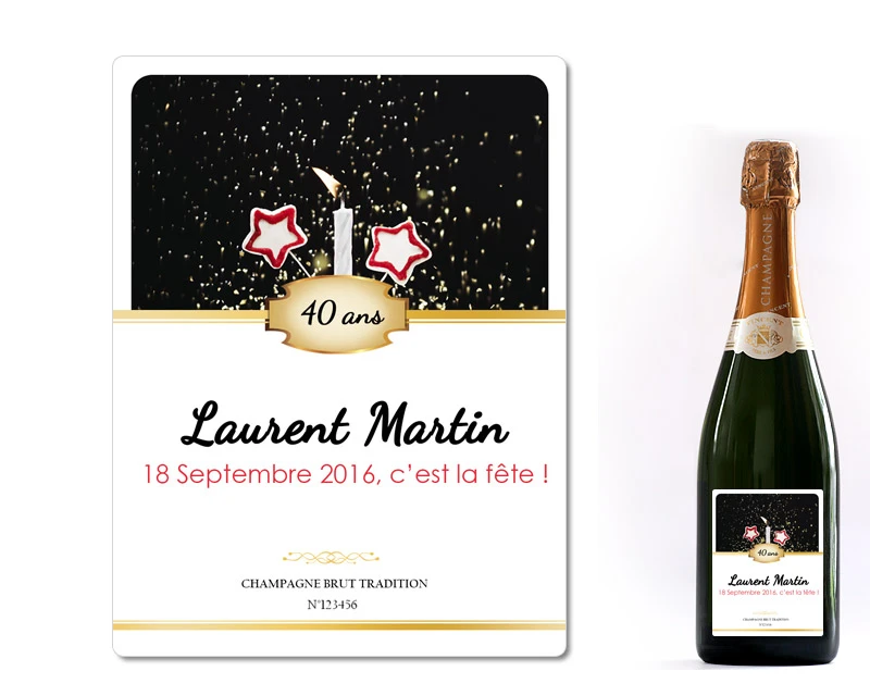 Champagne Anniversaire Personnalisé 2 Champagne Anniversaire Personnalisé – Image 2