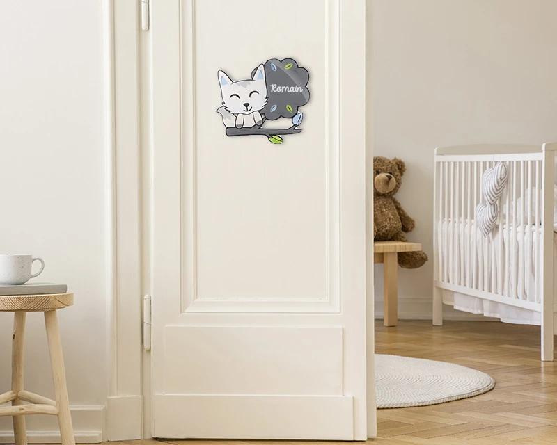 Plaque Décorative Personnalisable - Renard 1 Plaque Décorative Personnalisable - Renard