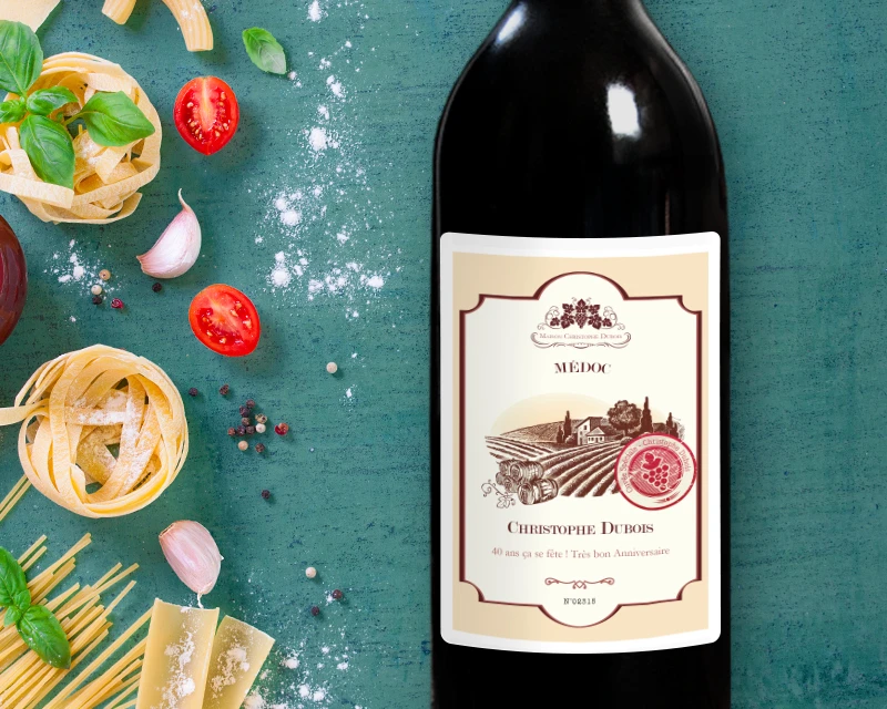 Magnum De Vin De Bordeaux Personnalisable 2 Magnum De Vin De Bordeaux Personnalisable â Image 2