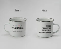 Tasse En émail Personnalisée - French Touch
