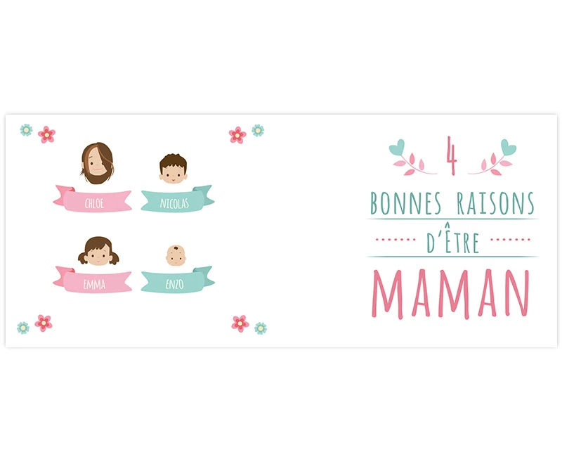 Mug Personnalisé - Les Bonnes Raisons D'être Une Maman - Family Circus 2 Mug Personnalisé - Les Bonnes Raisons D'être Une Maman - Family Circus – Image 2