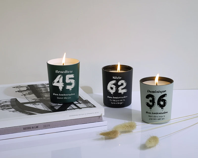 Bougie Personnalisable Parfumée - Ballons D'anniversaire 1 Bougie Personnalisable Parfumée - Ballons D'anniversaire