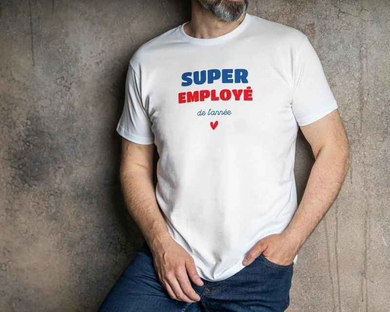 T-shirt Homme Personnalisé - Super Employé 4 T-shirt Homme Personnalisé - Super Employé – Image 4