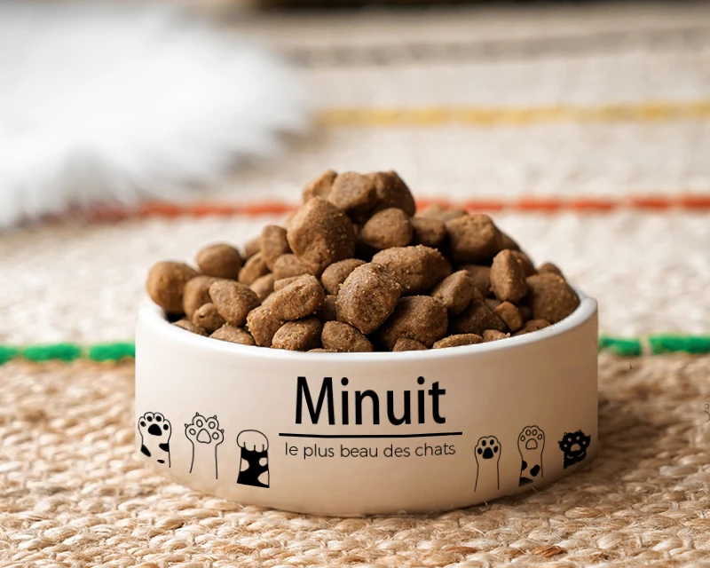 Gamelle Pour Chat Personnalisable - Pattes De Chat 2 Gamelle Pour Chat Personnalisable - Pattes De Chat – Image 2